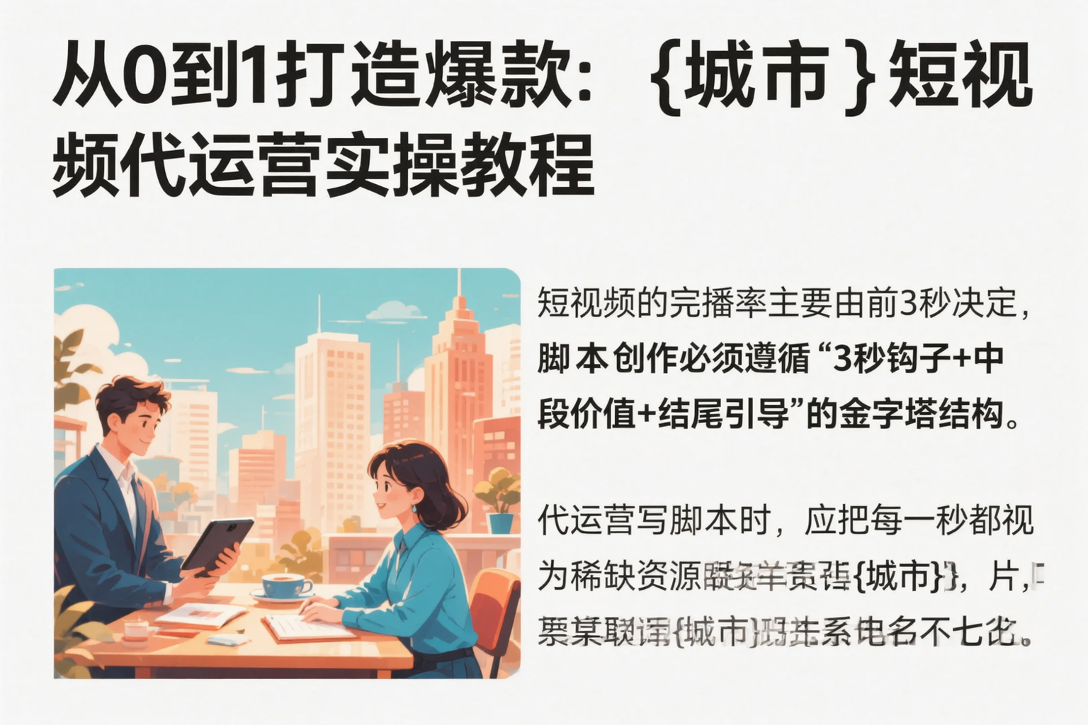 从0到1打造爆款:雅安短视频代运营实操教程