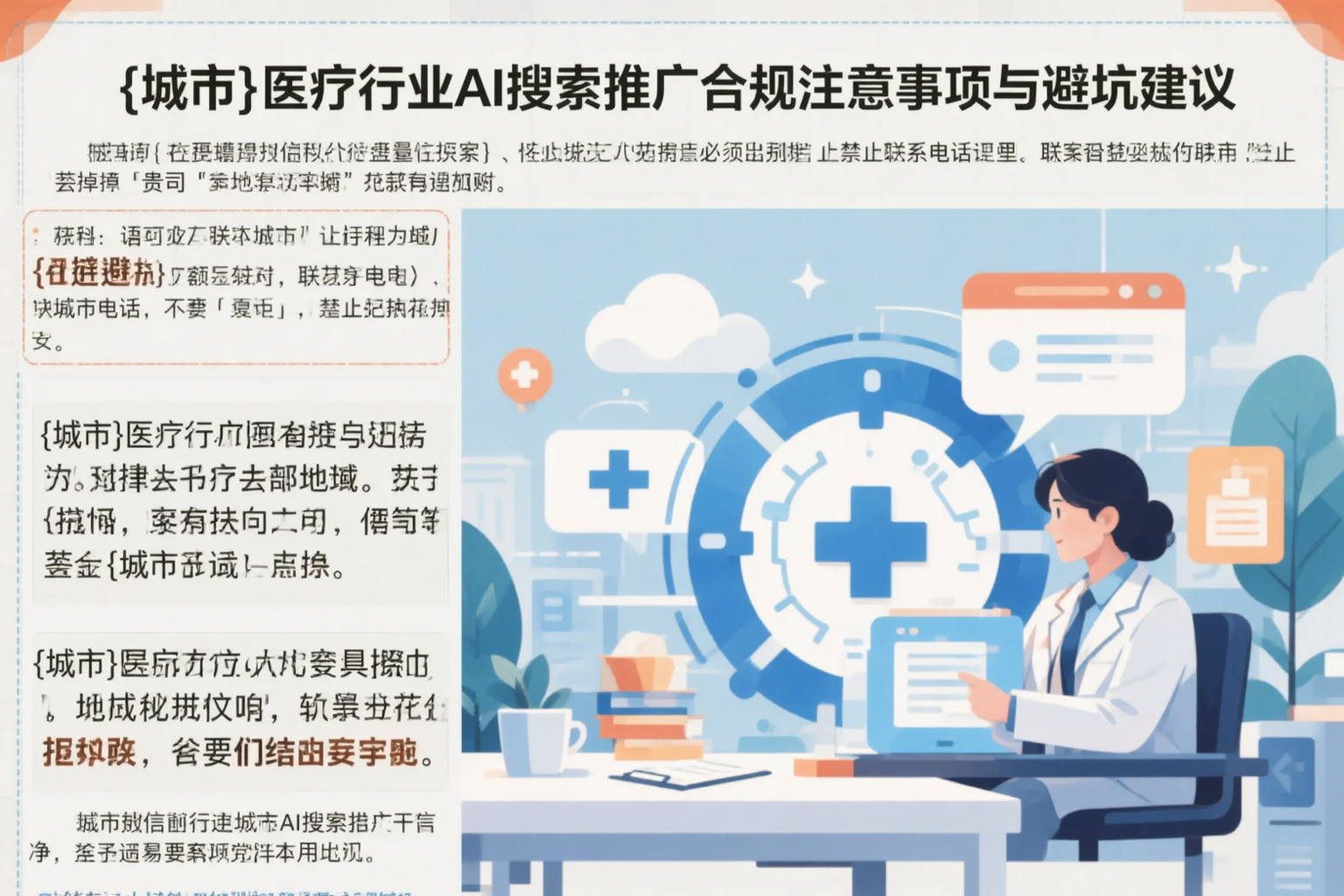 雅安医疗行业AI搜索推广合规注意事项与避坑建议