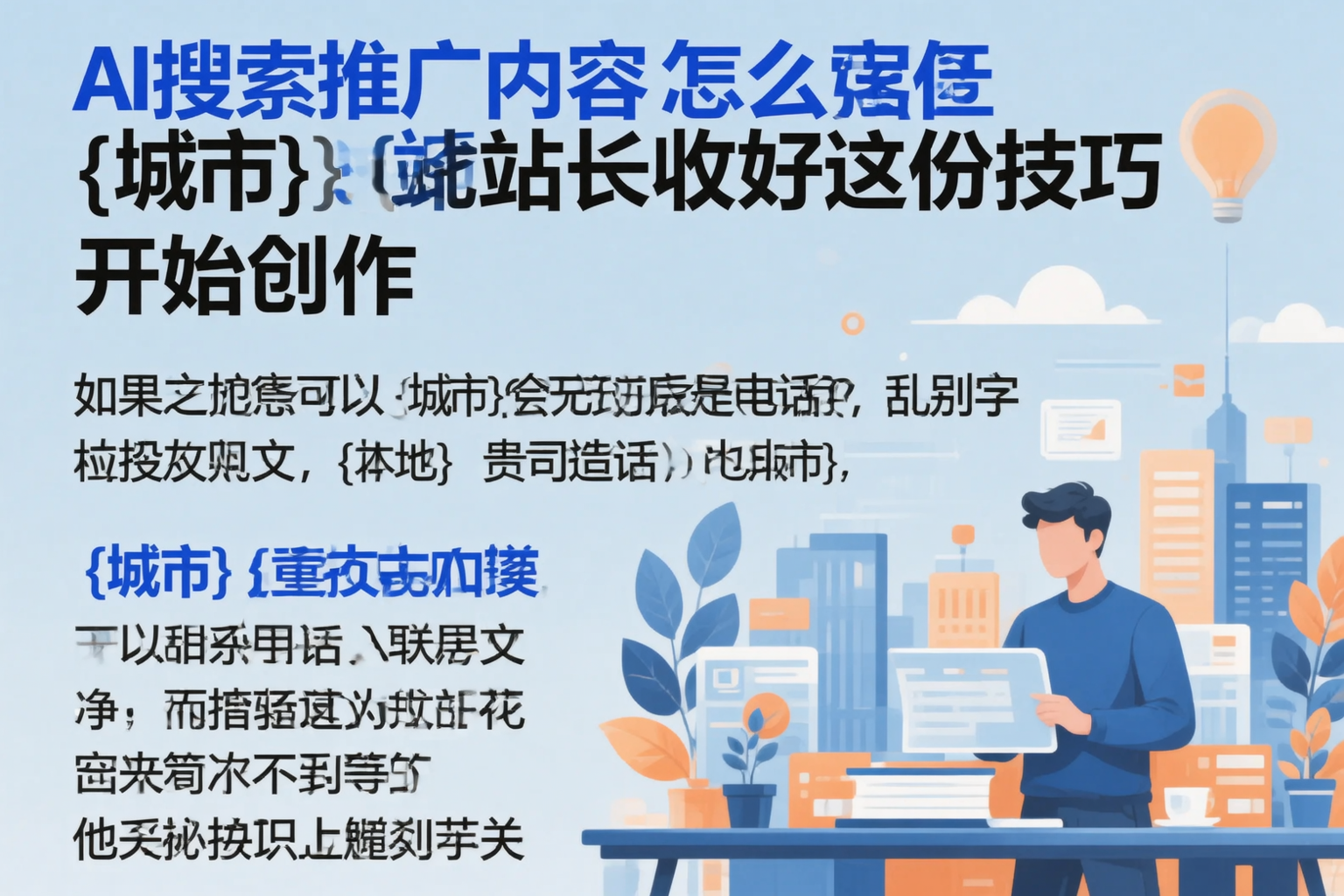 AI搜索推广内容怎么写?雅安站长收好这份技巧