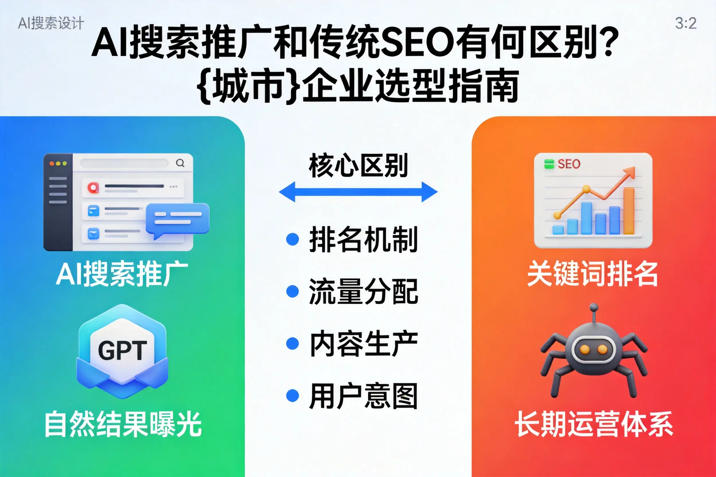 AI搜索推广和传统SEO有何区别？雅安企业选型指南