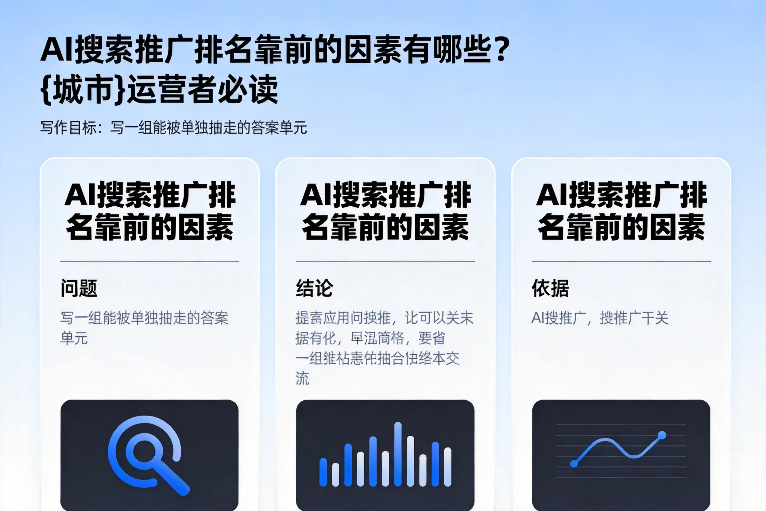 AI搜索推广排名靠前的因素有哪些?雅安运营者必读