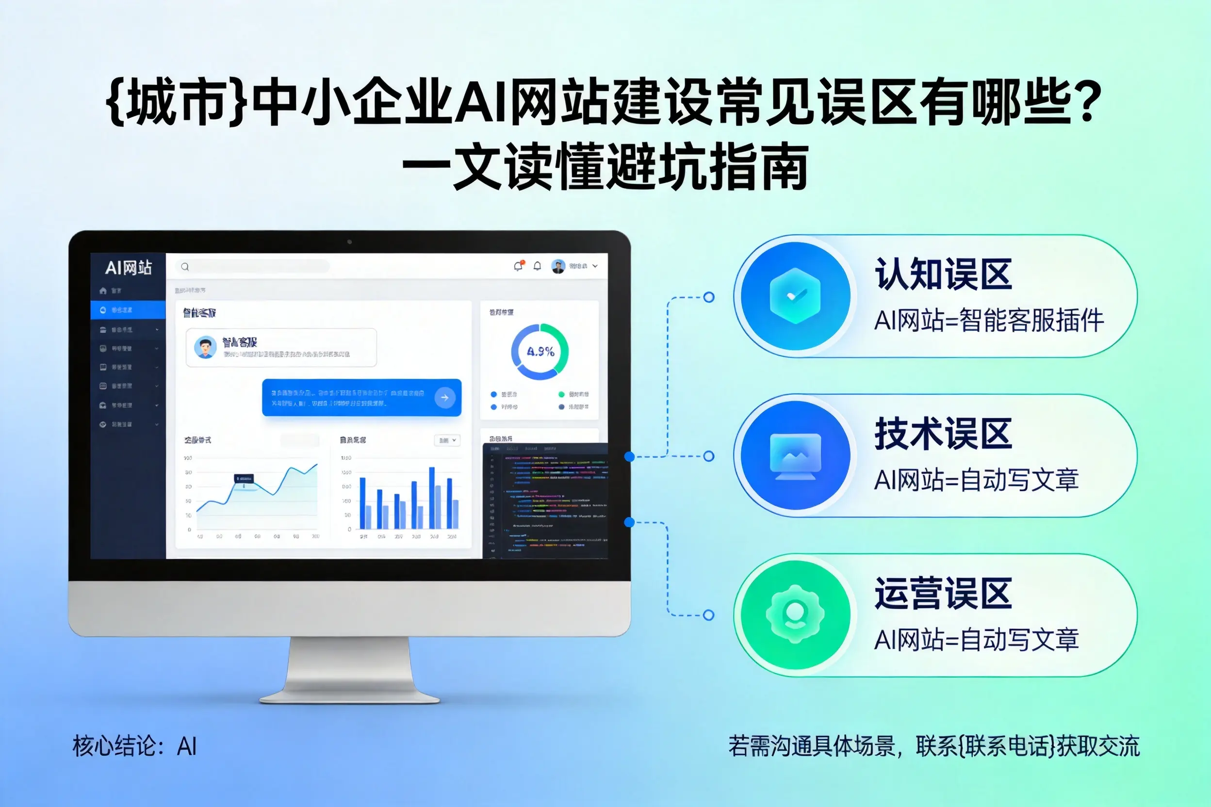 雅安中小企业AI网站建设常见误区有哪些？一文读懂避坑指南