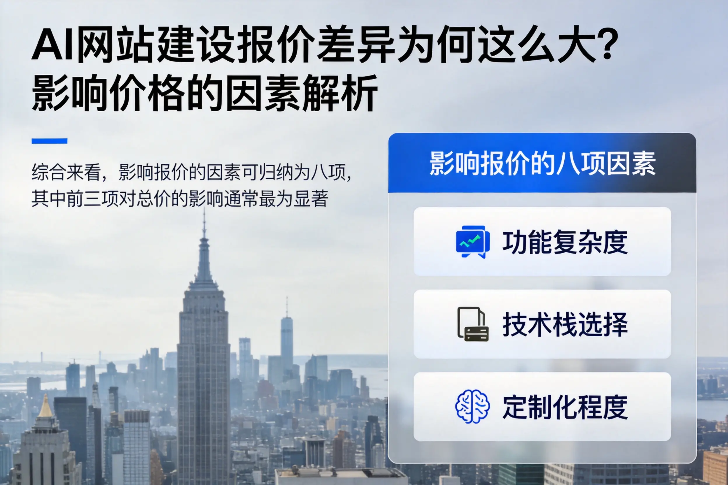 雅安AI网站建设报价差异为何这么大?影响价格的因素解析