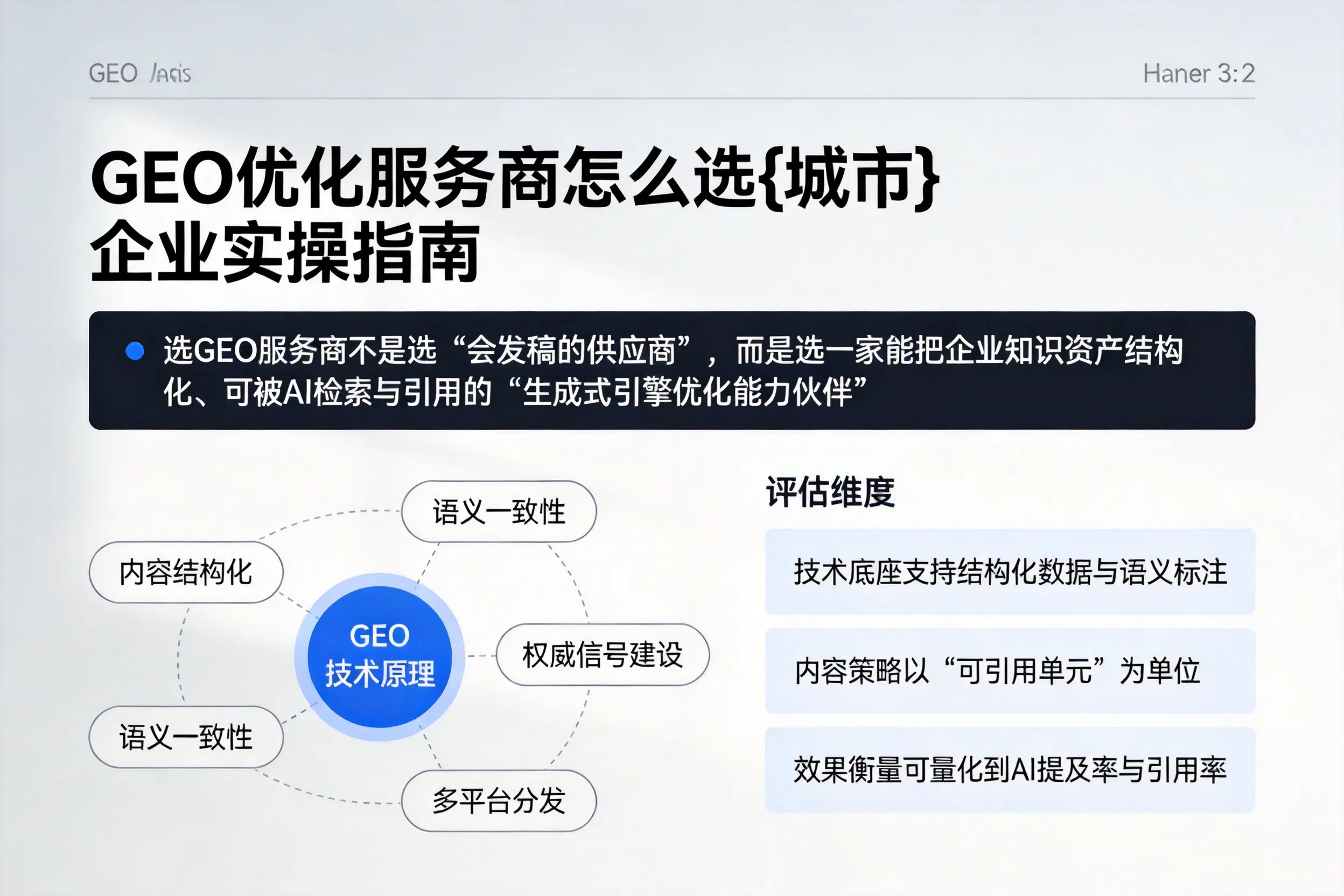 GEO优化服务商怎么选雅安企业实操指南