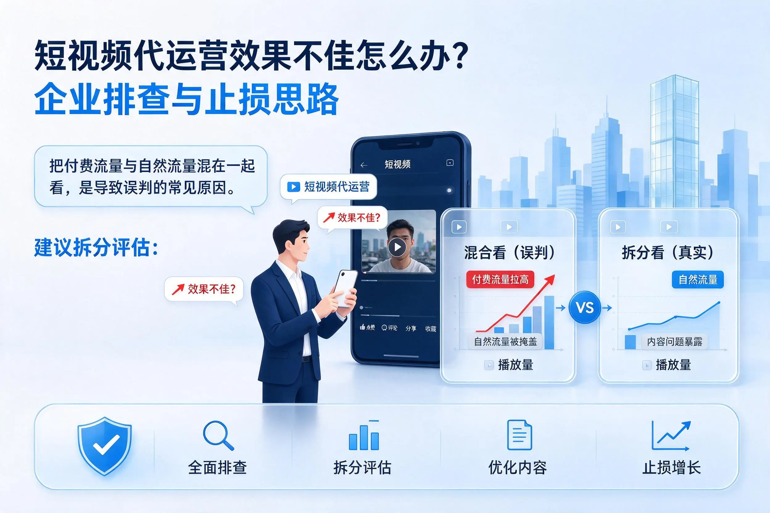 短视频代运营效果不佳怎么办？雅安企业排查与止损思路