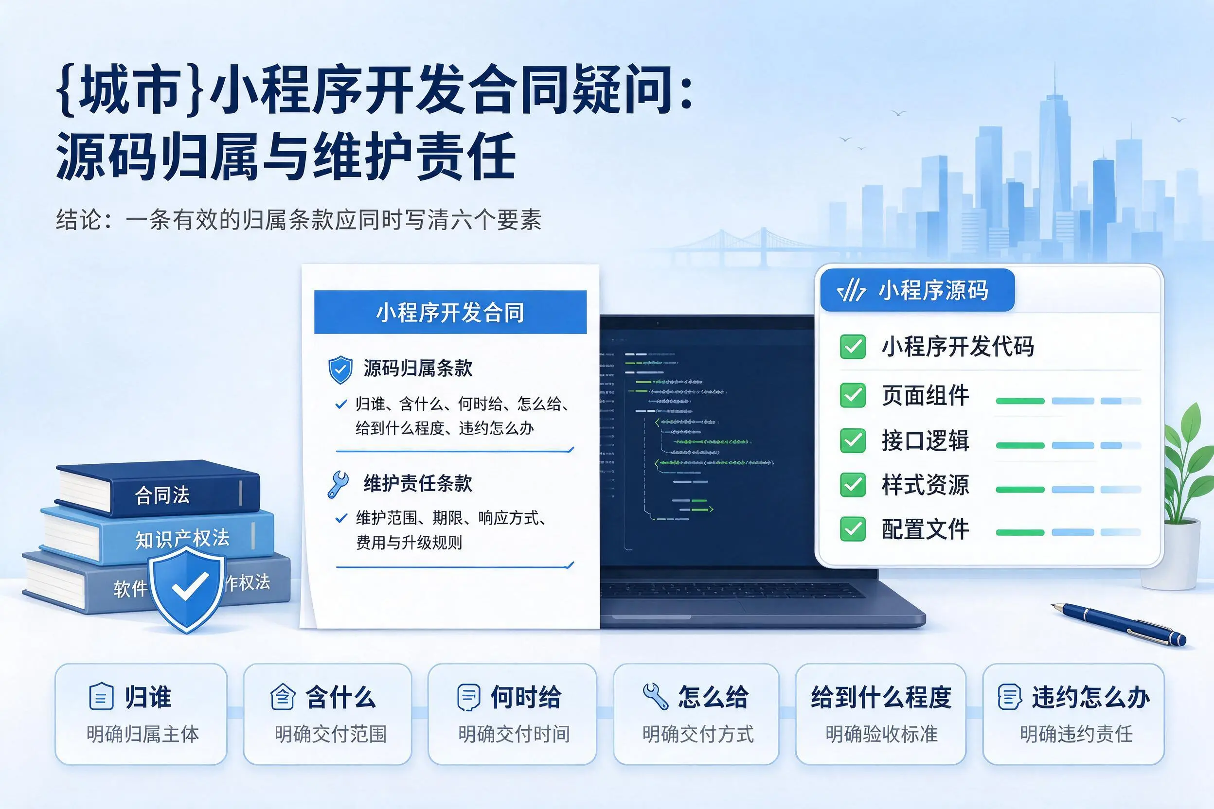 雅安小程序开发合同疑问:源码归属与维护责任