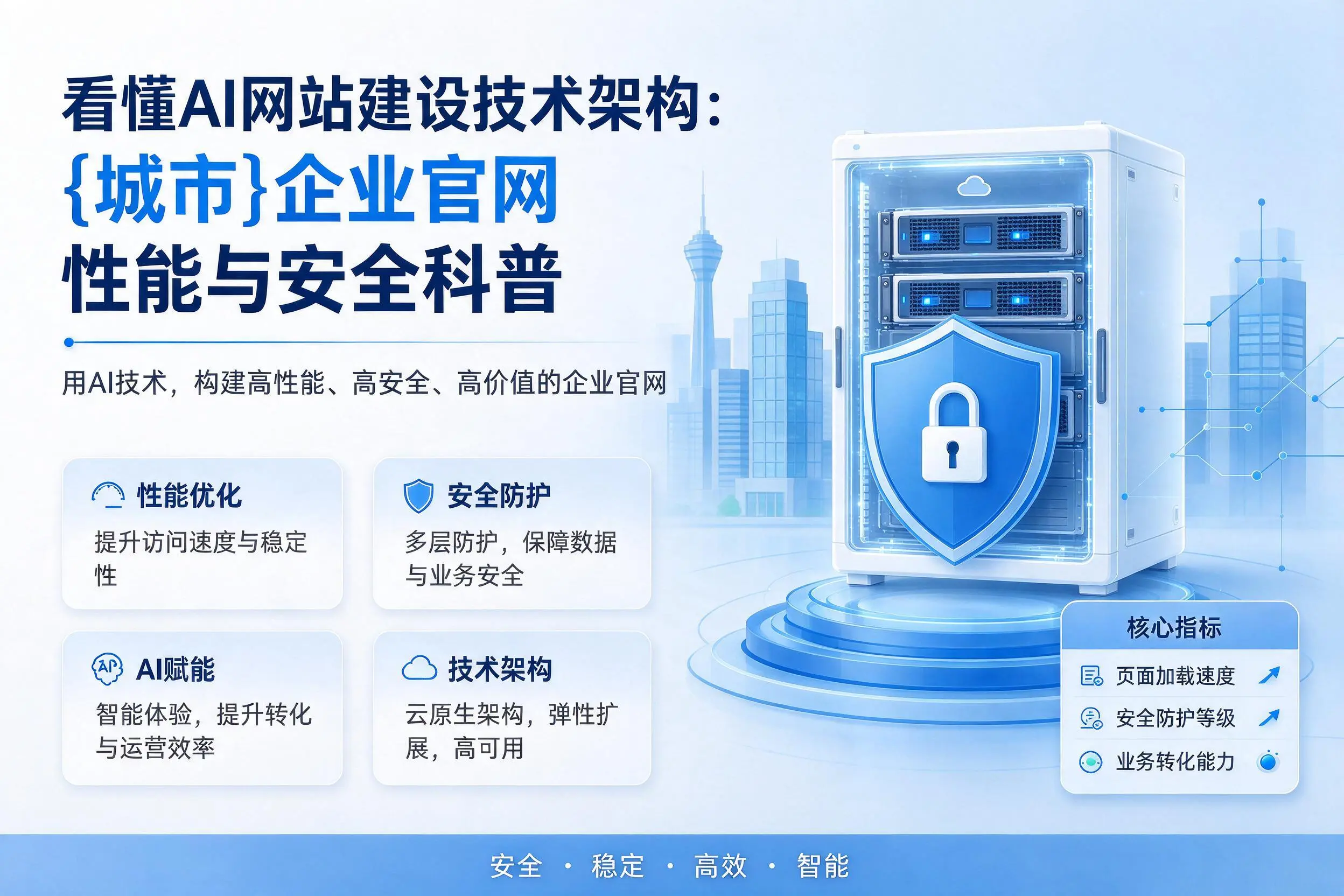 看懂AI网站建设技术架构：雅安企业官网性能与安全科普
