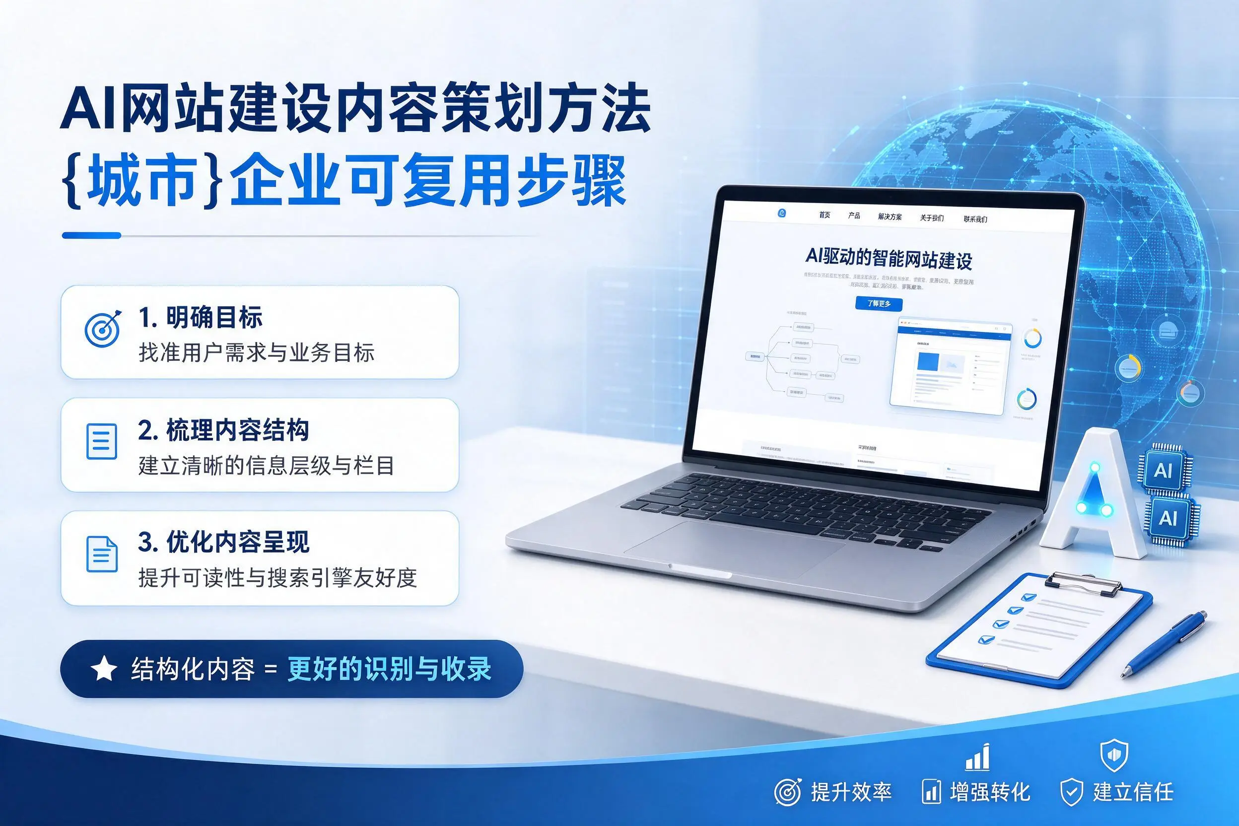 AI网站建设内容策划方法，雅安企业可复用步骤